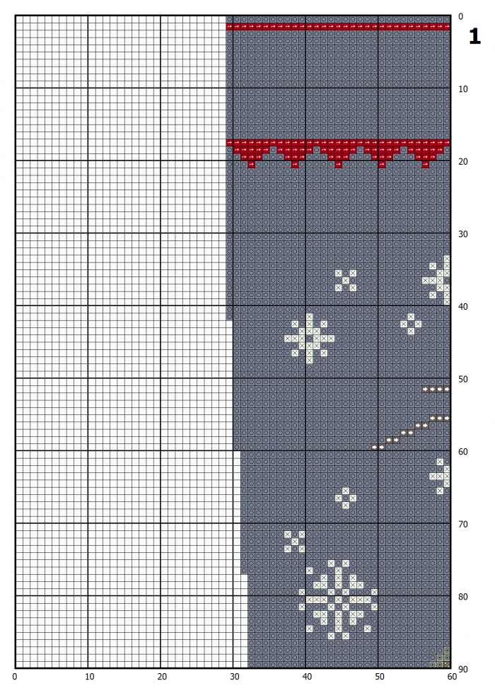Cross Stitch Patterns PDF, Personalized Christmas Stocking With Name Modern Counted Easy Cute Bear Snowman Snowflakes Cross Stitch Chart For Beginners DIY, Digital Download - Image 5
