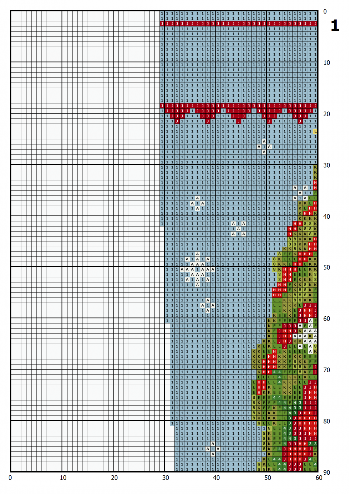 Cross Stitch Patterns PDF, Personalized Christmas Stocking , Funny Modern Counted Easy Cute Carl Cross Stitch for Beginners , Instant Download