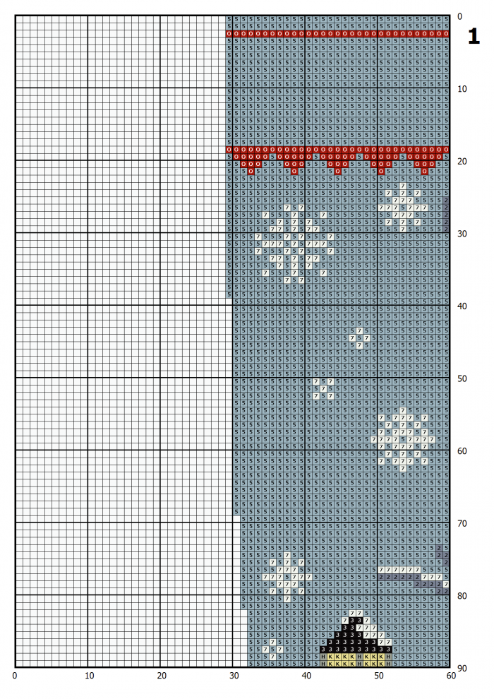 Cross Stitch Pattern Christmas Stocking PDF / Personalized Modern Counted Easy Cute Ornament / DMC Cross Stitch For Beginner DIY , Digital Download