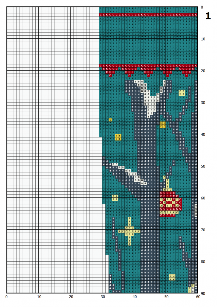 Cross Stitch Pattern Christmas Stocking PDF, Modern Counted Easy Cute Horse Xmas Cross Stitch Design for Beginner DIY, Instant Download