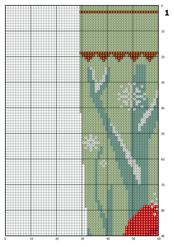 Cross Stitch Stocking Patterns PDF, Personalized Christmas Counted Easy Simple Green Holiday Stockings, Cute Bears Winter Design DIY, Digital Download