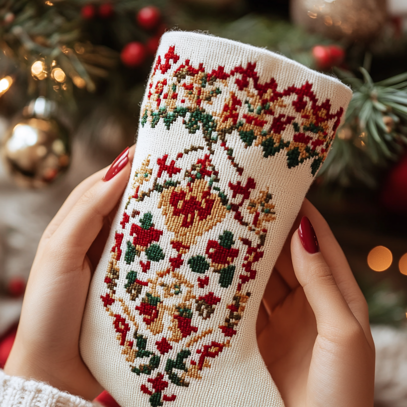 Step-by-Step Tutorial: How to Create Your First Cross-Stitched Christmas Stocking
