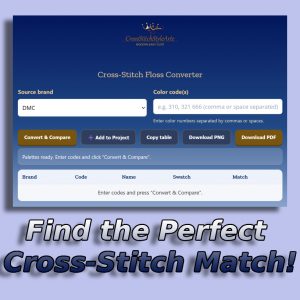 Cross-Stitch Floss Converter – Free online tool to convert DMC to Anchor, Cosmo, Madeira and Sullivans embroidery floss colors
