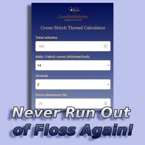 Cross-Stitch Thread Calculator to calculate embroidery floss skeins and strands easily