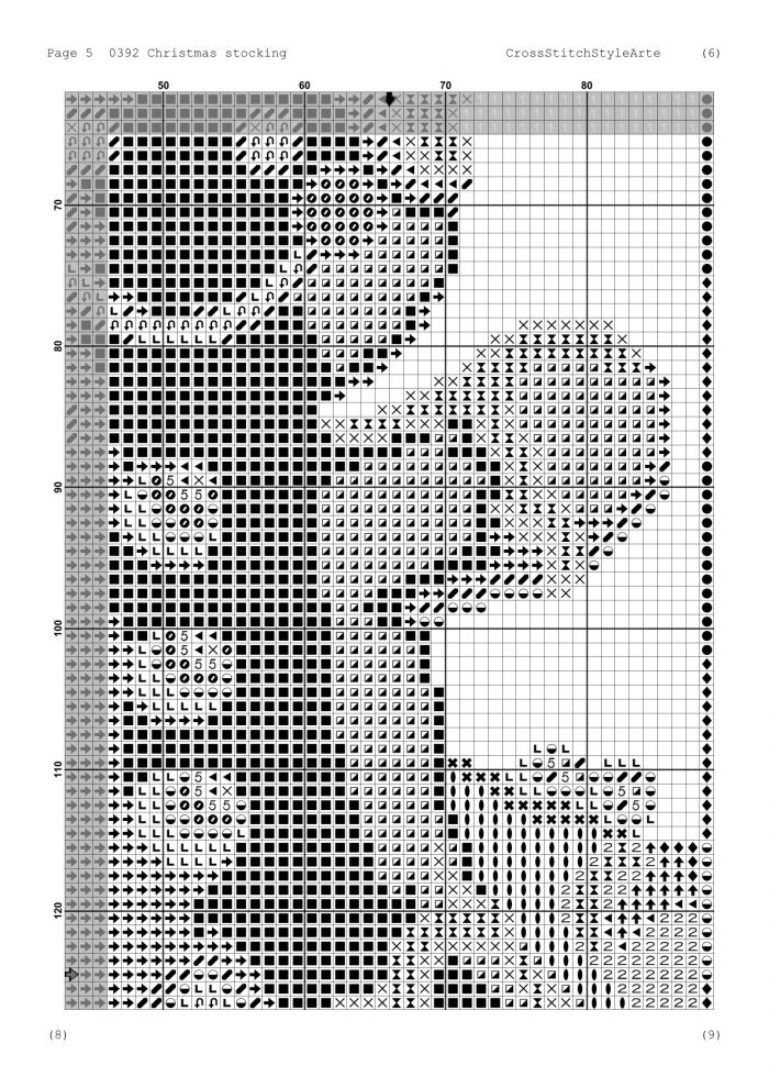 Christmas Stocking Cross Stitch Patterns for Adults, Personalized Easy Counted DMC Embroidery Patterns for Beginners, Cute Gingerbread Men Holiday Design DIY, Digital Download