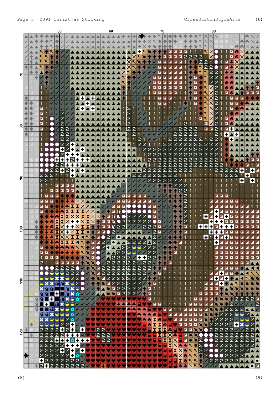 Reindeer Christmas Stocking Cross Stitch Pattern for Adults, Easy Beginner-Friendly DMC Embroidery Chart, Cute Deer Holiday Needlepoint, Digital Download 5 Reindeer Christmas Stocking Cross Stitch Pattern, Cute Deer Embroidery Chart, Easy Beginner Holiday Needlepoint, Digital Download