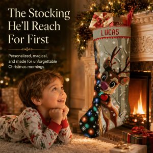 0391 Christmas Stocking Deer NEW 10