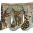 Christmas Stocking Cross Stitch Pattern bundle featuring personalized reindeer, moose and bunny woodland animal Christmas stocking cross stitch designs, easy counted cross stitch PDF