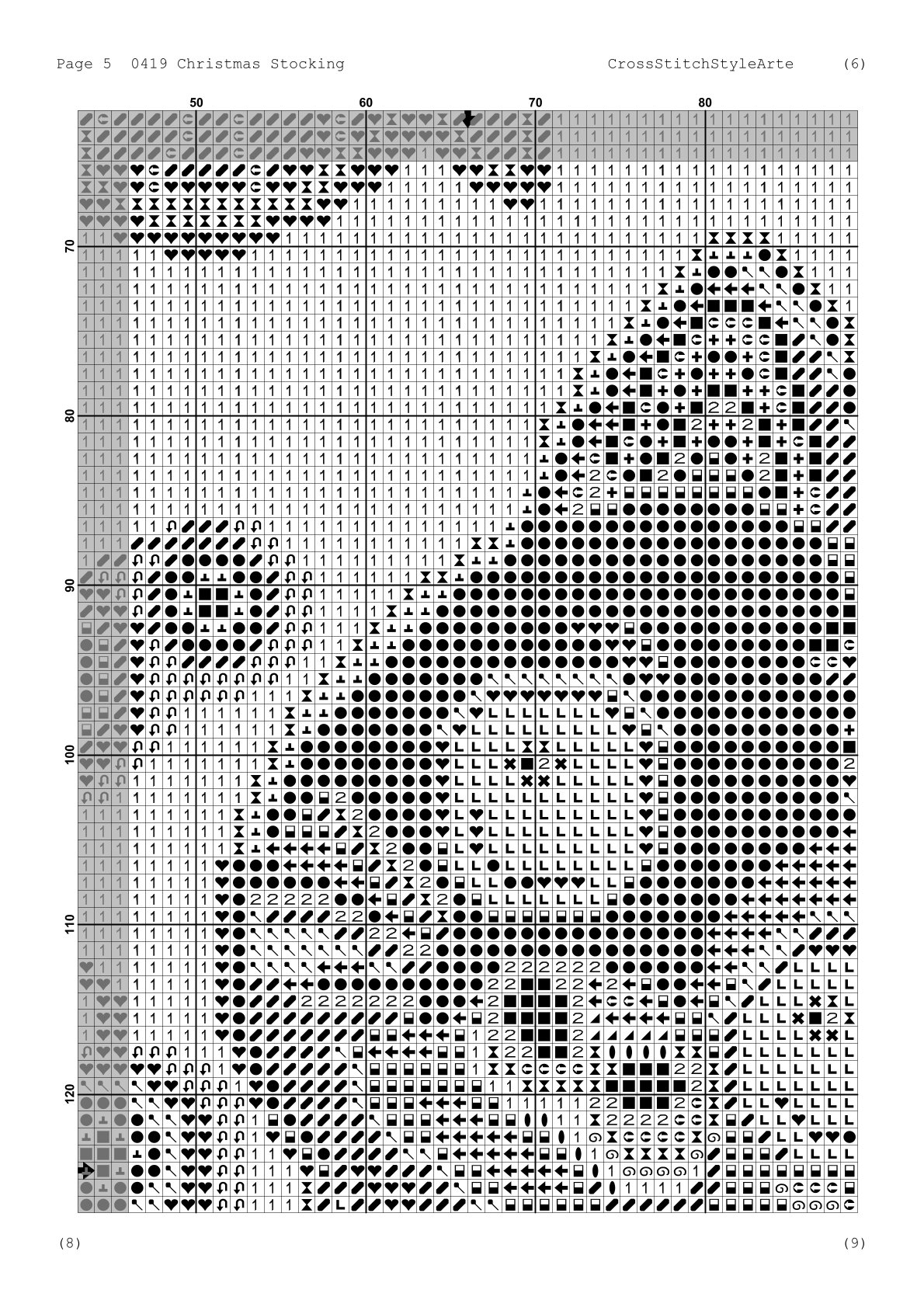 Christmas Stocking Cross Stitch Pattern PDF – Cute Gingerbread Cat, Personalized Cat Christmas Stocking, Easy Beginner Counted Cross Stitch Digital Download 7 Christmas Stocking Cross Stitch Pattern PDF – Cute Gingerbread Cat, Personalized Cat Christmas Stocking, Easy Beginner Counted Cross Stitch Digital Download - Image 7