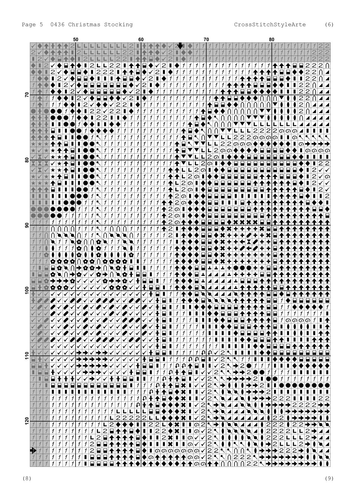 Christmas Stocking Cross Stitch Pattern PDF – Personalized Baby’s First Christmas Gingerbread Girl, Name and Year, Easy Counted Cross Stitch Digital Download 7 Christmas Stocking Cross Stitch Pattern PDF – Personalized Baby’s First Christmas Gingerbread Girl, Name and Year, Easy Counted Cross Stitch Digital Download - Image 7