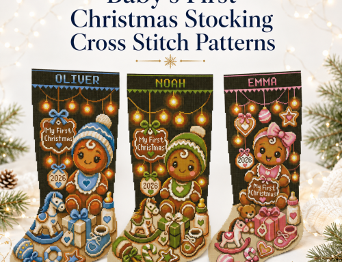 Baby’s First Christmas Stocking Cross Stitch Patterns