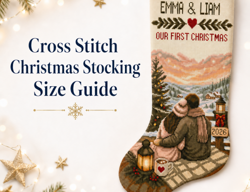 Cross Stitch Christmas Stocking Size Guide: Fabric Count, Dimensions & Seam Allowance